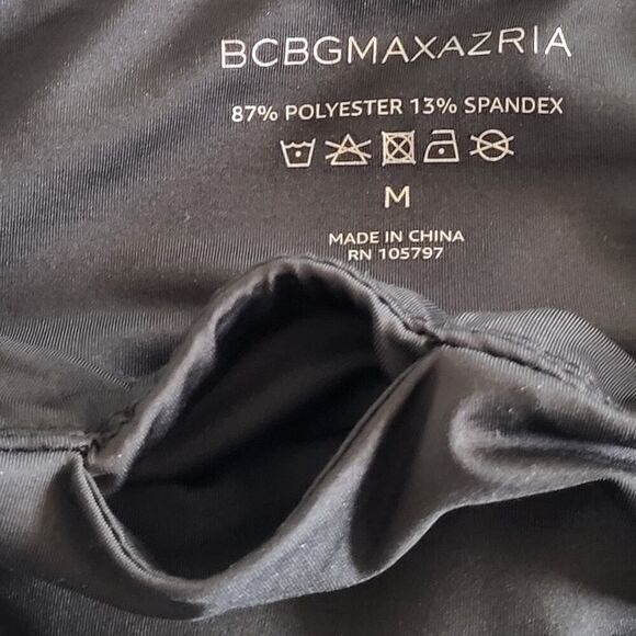 BCBGMAXAZRIA Medium Ankle Leggings with inlaid Mesh & Ankle Cutouts Black - Picture 15 of 15